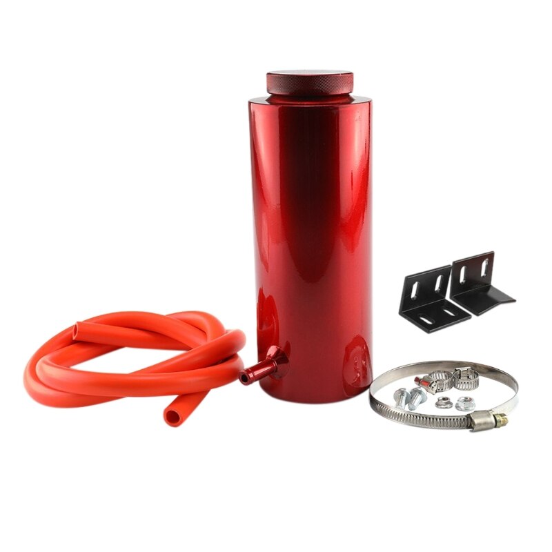 Universele Car Koelvloeistof Tank 800Ml Koelvloeistof Expansie Overloop Olie Tank G8TE: Rood