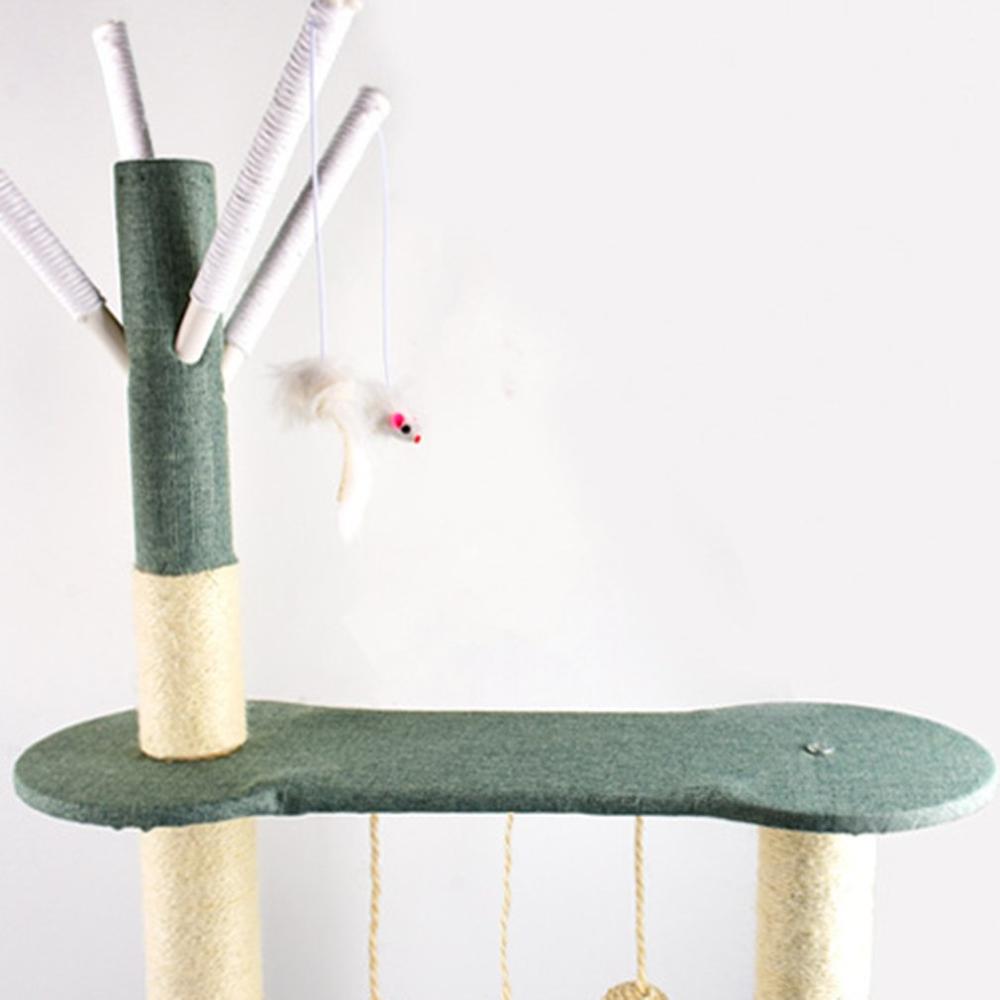Domestic Cat Climbing Frame Cat Scratching Post Tree Scratcher Pole Furniture Gym House Toy Cat Jumping Platform
