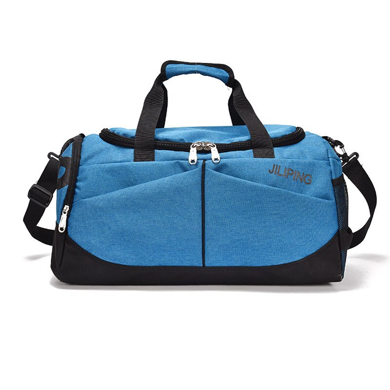 Bolsa de viagem dos homens quentes grande capacidade mulheres bagagem esporte duffle sacos masculino lona grande viagem dobrável bolsa ombro 632: royal blue