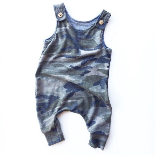 neue Sommer Camo Strampler Jungen Mädchen ärmellos Spielanzugoverall Baumwolle Neugeborenen Outfits Kleidung Heißer