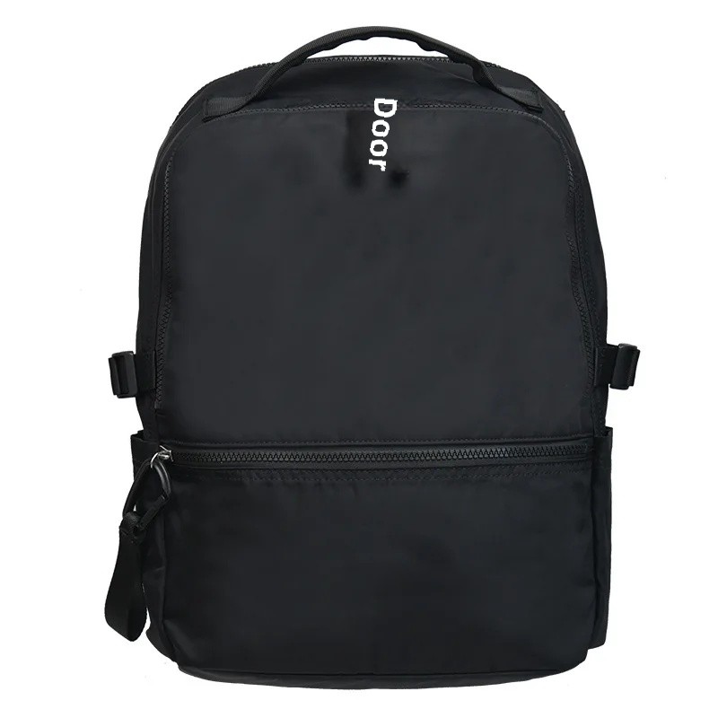 Travel Backpack for Junior And High School Students Multi-Functional Double Shoulder Bag Business Computer Bag Nylon Material: black