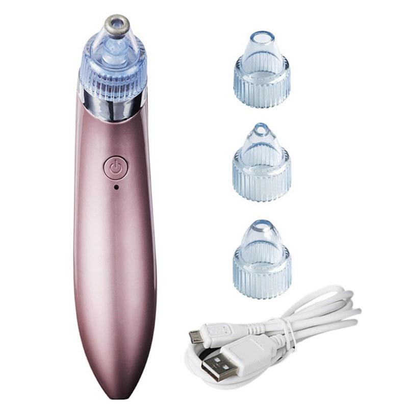 Aspirateur électrique nettoyeur de pores Pro points noirs aspirateur acné propre exfoliant nettoyage Comedo aspiration pores nettoyant soins de la peau: B(Rose gold)