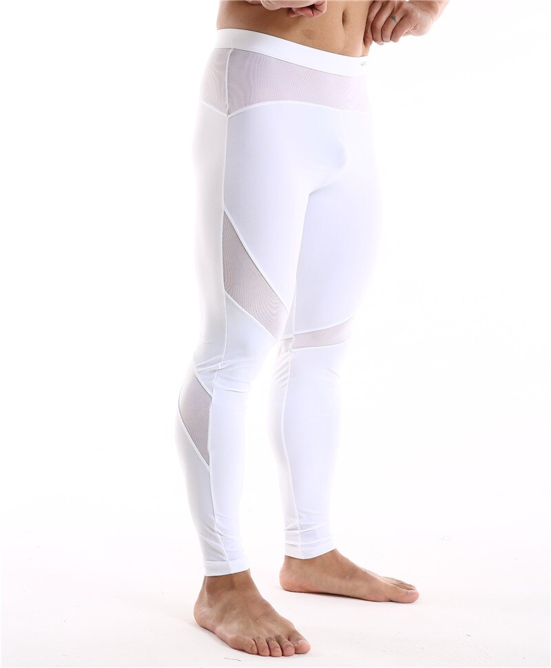 Men Soft Comfortable Long Johns Stretch Termica Homem Pants Line Underwear Bottoming Trousers Summer Long Pants Men Long Johns