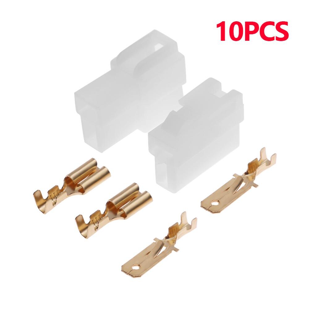 1/5/10 Sets T-Typ 2 Pin DC Power Stecker Stecker Fahrzeug Sprech Radio Männlich-weibliche Power Stecker für VHF/UHF Yaesu Radio Kabel: 10 sets