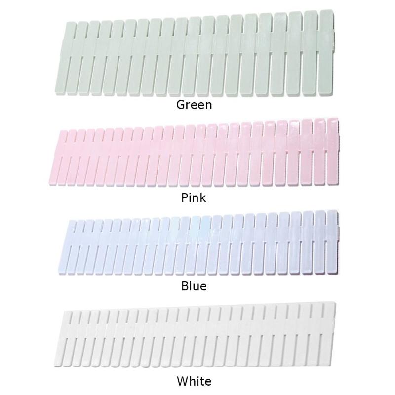 4 stk 37/47cm justerbar plast skuffe skillevæg diy opbevaringshylder husholdnings opbevaring arrangør skillevæg hjem værktøjer