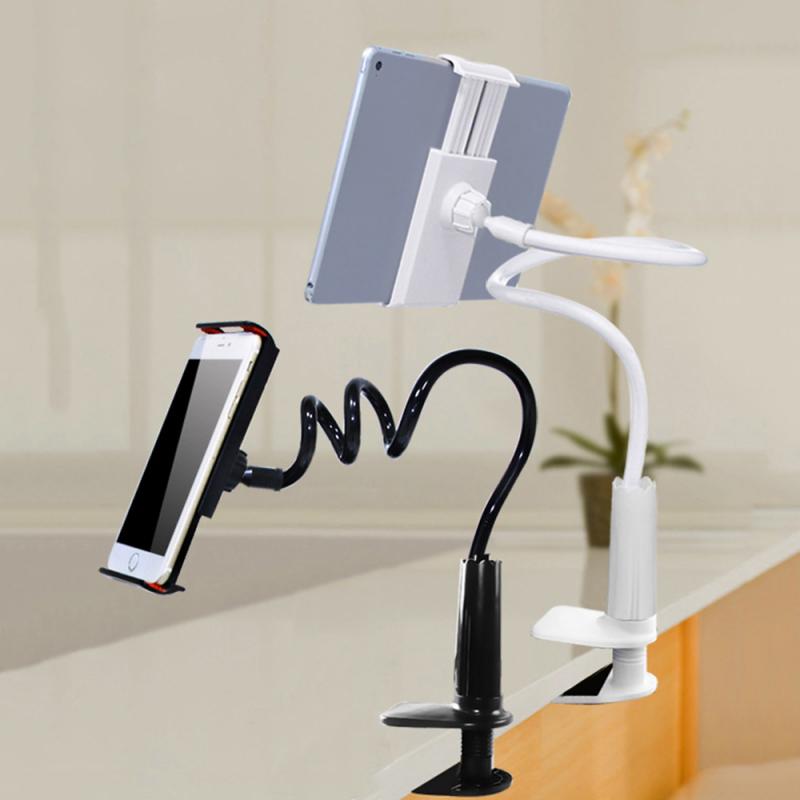 pratique Flexible rotation bras Long paresseux support pour téléphone tablette montage support support pour bureau lit pince pour bureau maison