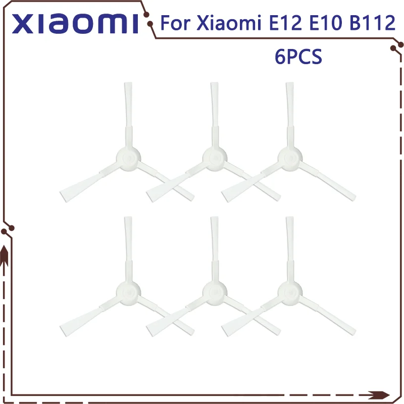 For Xiaomi Vacuum cleaner S20 E12 E10 B112 sweeping robot vacuum cleaner main brush side brush mop cloth HEPA filter spare parts: light yellow
