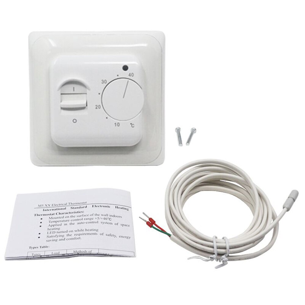 Elektrische Vloerverwarming Thermostaat Schakelaar + Floor Sensor 230V 16A