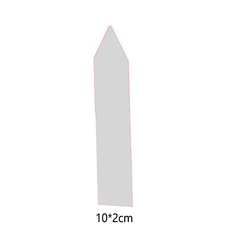 100 PCS Color Garden Inserts Label For Flowers, Plants, Thickened Waterproof Fast Sun Scrub Plastic Labels: 1-L