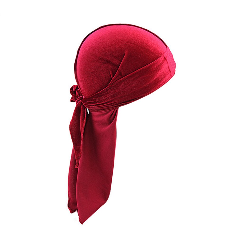 DIHOPE longue queue soyeuse écharpe musulmane Doo chiffon Pirate chapeau Durag chimio casquette crâne chapeau Turban bandeau cheveux Bandanas 12 couleurs pour choisir: 3