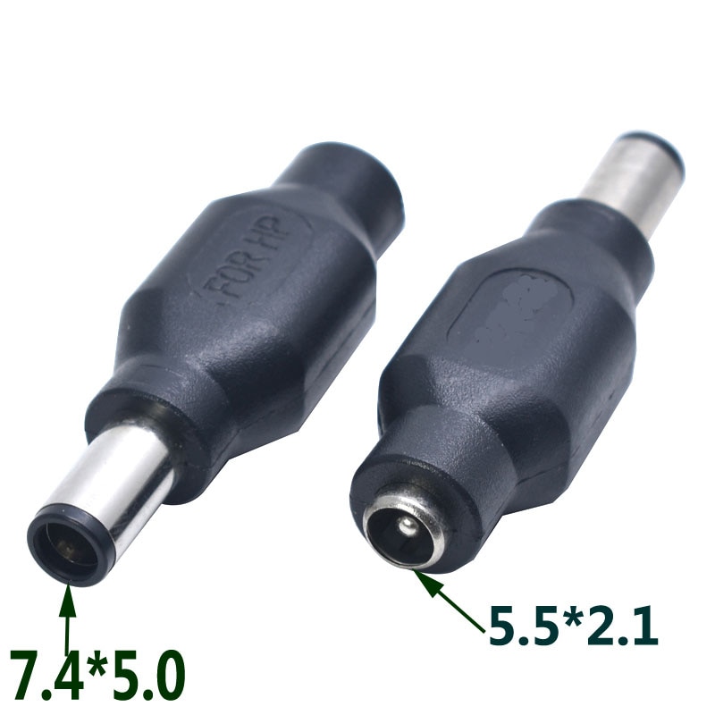 1 Pcs Voor Hp 5.5X2.1 Mm Vrouw Naar 7.4X5.0 Mm Male Dc Power Connector Adapter Converter 5.5*2.1 7.4*5.0 Mm