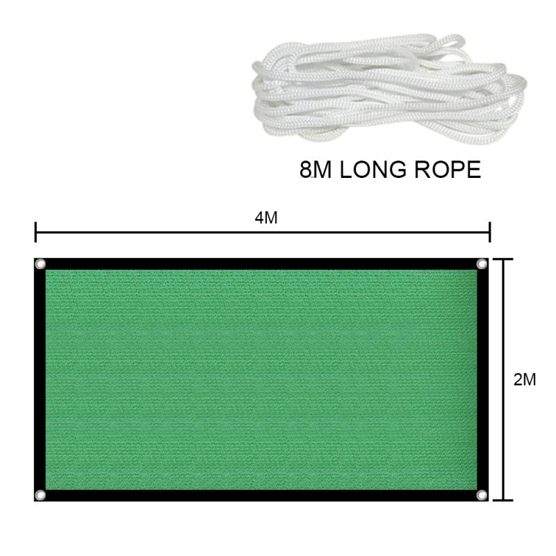 Encrypted Shading Net Sun Shade Sail Awning Sunshade UV Protection Sun Shelter Outdoor Garden Yard Insect-Proof Camping Tent: 2x4m