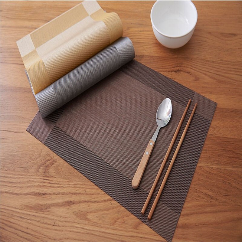 40*30cm Placemat mode pvc eettafel mat remblokjes kom pad onderzetters waterdicht tafelkleed pad anti -slip pad