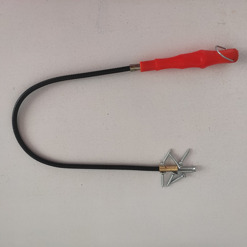 Flexible Magnetic Pickup Tool Light Magnet Bendable Metal Grabber Hand Tool Spring Magnet Suction Bar