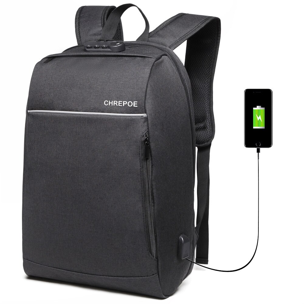 CHREPOE 15.6 Inch Laptop Backpack Anti Theft Men Backpack Travel Bag Male Backpack for Men Boy School Bags for Teenagers Mochila