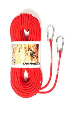 Camnal 12mm udendørs klatring sikkerhed reb klatring reb livreddende reb flydende reb ekstra 10 meter /730g: Rød