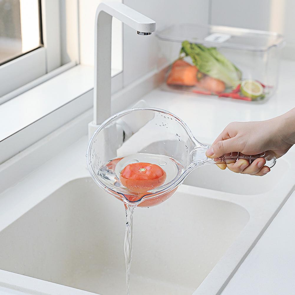 Louche à eau en plastique Transparent, 1 pièce, cuillère à eau épaissie de grande capacité, louche à eau transparente pour le jardin, fournitures de cuisine
