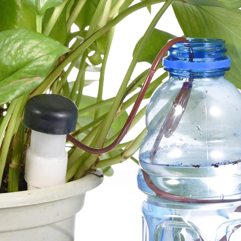 Herramienta de riego automático para jardín, sistema de riego por goteo automático para interior, plantas, espiga para hogares, novedad, 8 Uds.