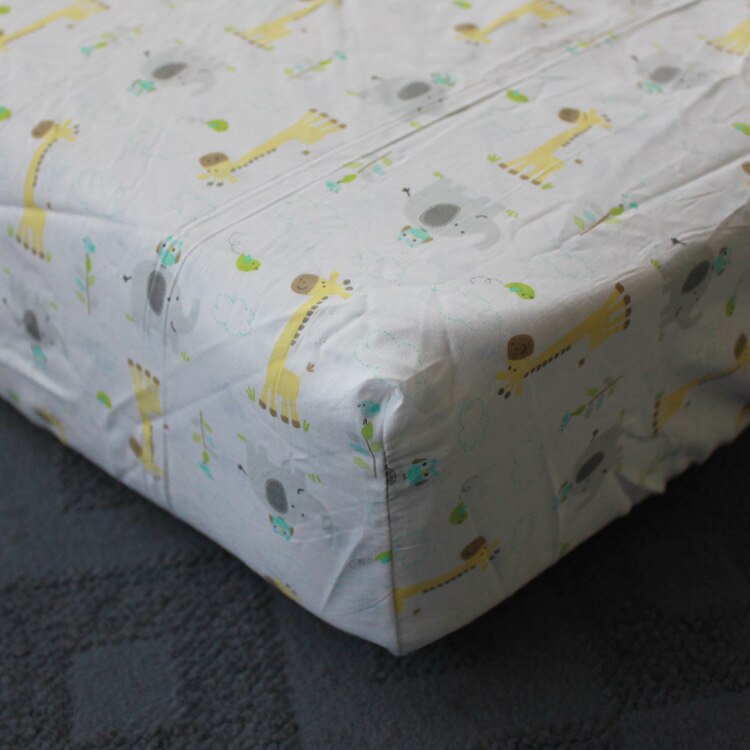 Bomuld baby sengetøj madras dække tegneserie nyfødt lagen krybbe monteret ark fabrik direkte mærke: Beige