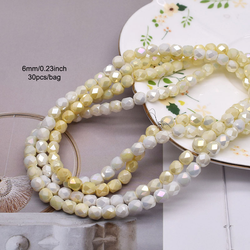 6mm 30 sztuk fasetowane koraliki ze szkła kryształowego 18 fasetowane koraliki w kształcie beczki szklane luźne koraliki dystansowe do tworzenia biżuterii DIY bransoletka: green