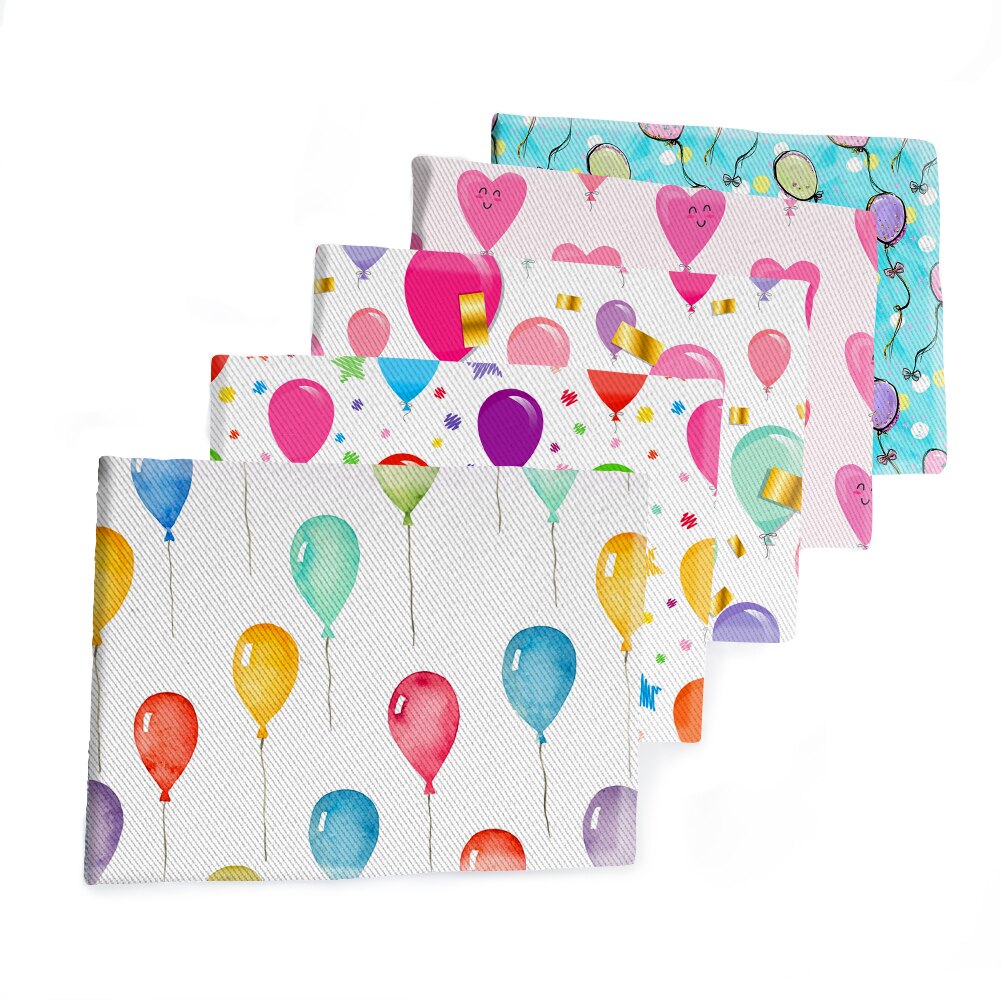 50*145CM Fabric Colorful Balloon Pattern Printed Polyester Cotton Twill Fabric Patchwor Printed