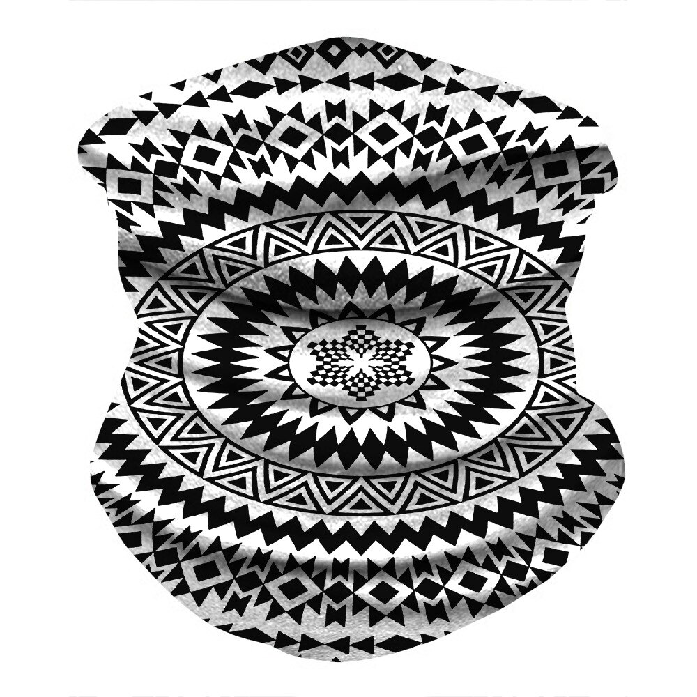 Mandala hodeskjerf headwraps til kvinner bandanas nakke menn gamasjer skjerf hals balaclava sol beskyttelse ansikt halo hodeplagg pannebånd: Farge 4