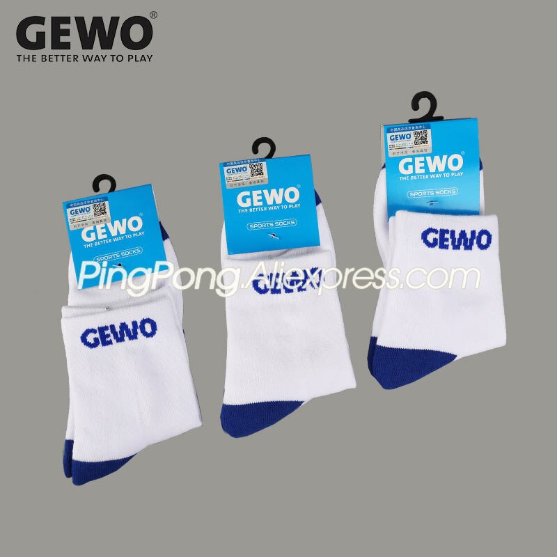 Calcetines deportivos de algodón para tenis de mesa, medias gruesas, originales, GEWO, pimpón, bádminton