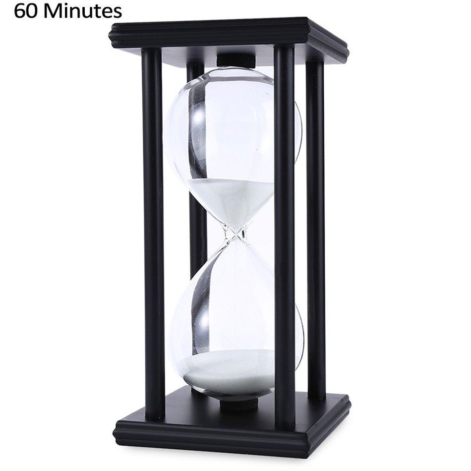 Sablier en bois sable sablier 45/60 Minute 20.5*10*10 compte à rebours horloge noël anniversaire décoration De la maison Reloj De Arena