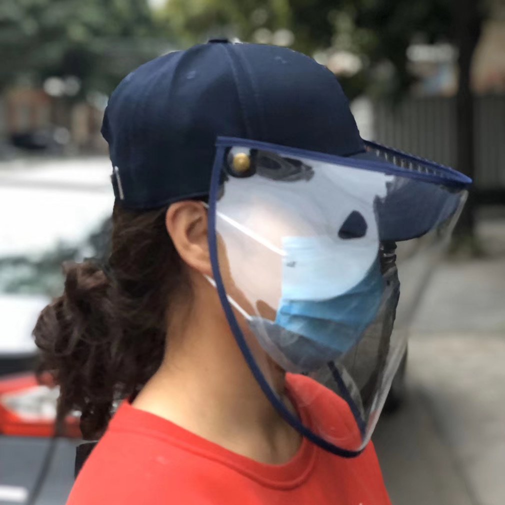 Mask Hat Dust-Proof Droplets And Water-Proof To Effectively Isolate Bacteria Hd Transparent Mask Clear Vision 1 Pcs