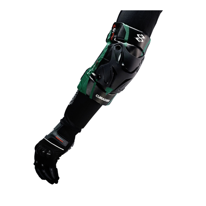 Cuirassier K01-3 Motorcycle Knee Pads Set Knee Protector Moto MX MTB Motocross Protective Gear Knee Guards Kneepad Protection: E01-3-Emerald Green