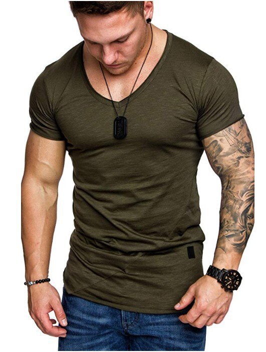 Gym kläder herr kortärmad t-shirt bodybuilding fitness t-shirt herr sport t-shirt stor storlek toppar t-shirts