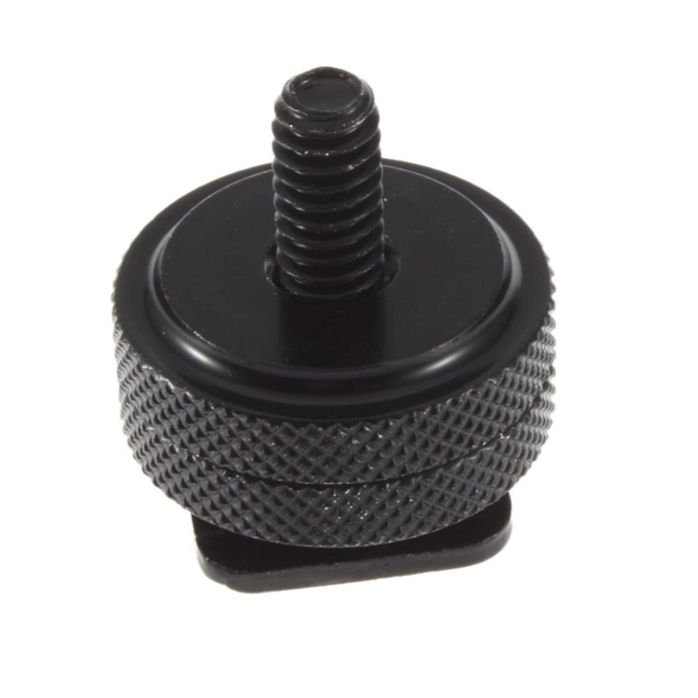 Neue 1/4 "-20 Stativ Aluminium Schraube zu Blitz Schuh Adapter Fix Digital Gerät Schwarz