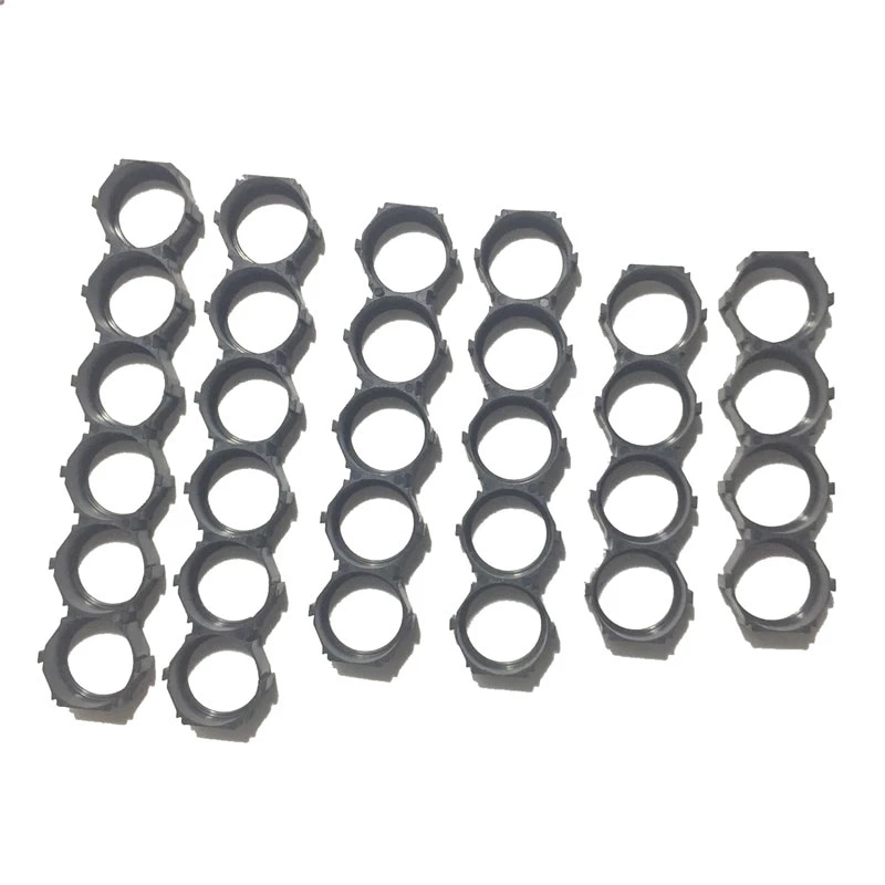 50 stk 18650 4p 5p 6p celleholder 18650 batteri afstandsholder batteribeslag til 18650