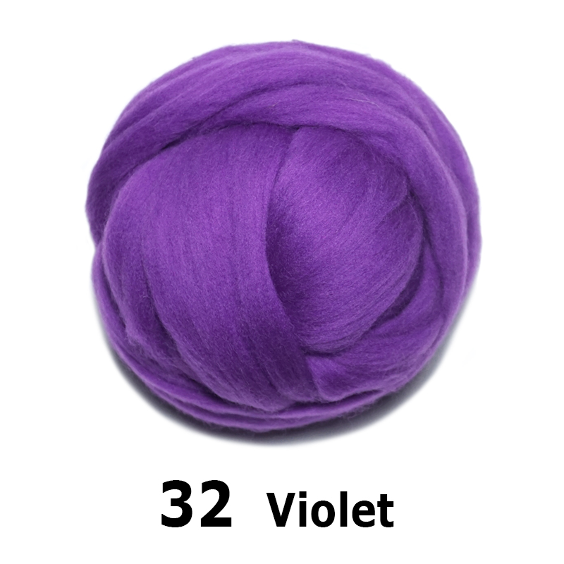 handgemaakte Wolvilt voor vilten 50g Violet Perfect in Naald Vilt 32 #