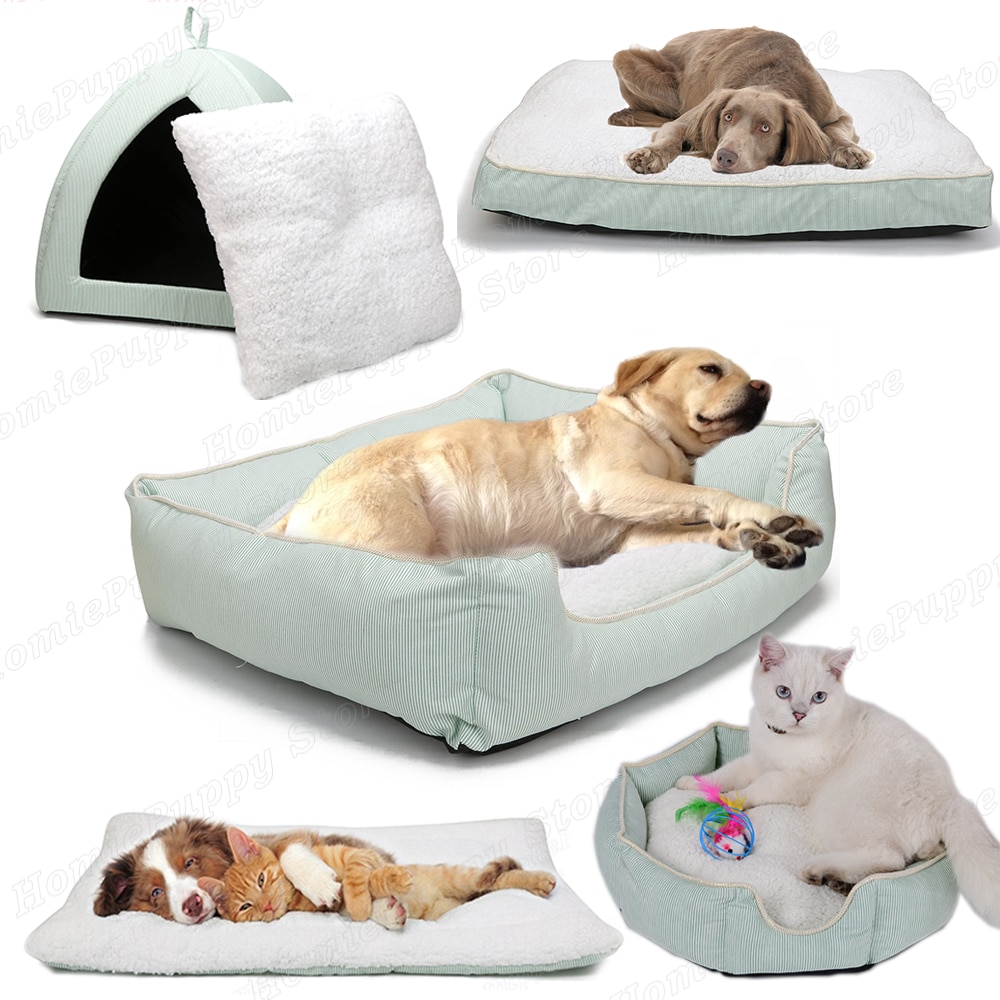 Hundebenkmatter seng til butikk hunder myk tykk varm fleecepute hundesovesofa kjæledyrbenk solseng antiskli kjæledyrseng til katt  bd0075