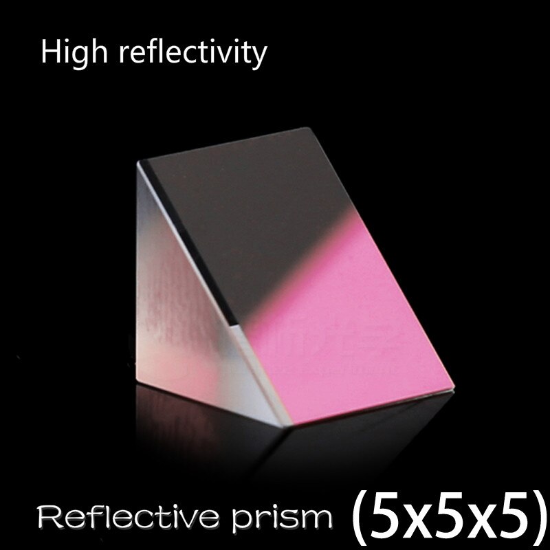 Reflective Prism Coated Isosceles Right Triangle K9 Material prism dichroic glass