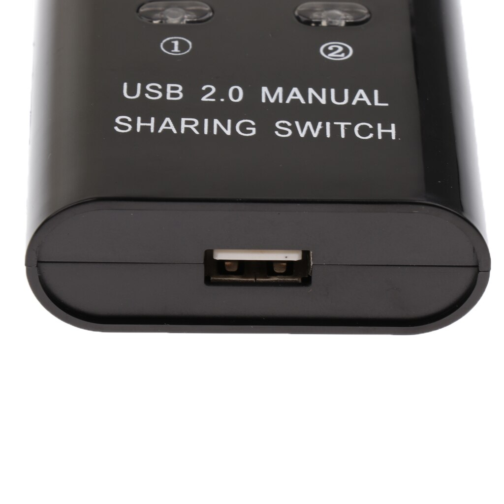 USB 2.0 Manual Sharing Switch KVM Selector 2 Port HUB For PC Scanner Printer