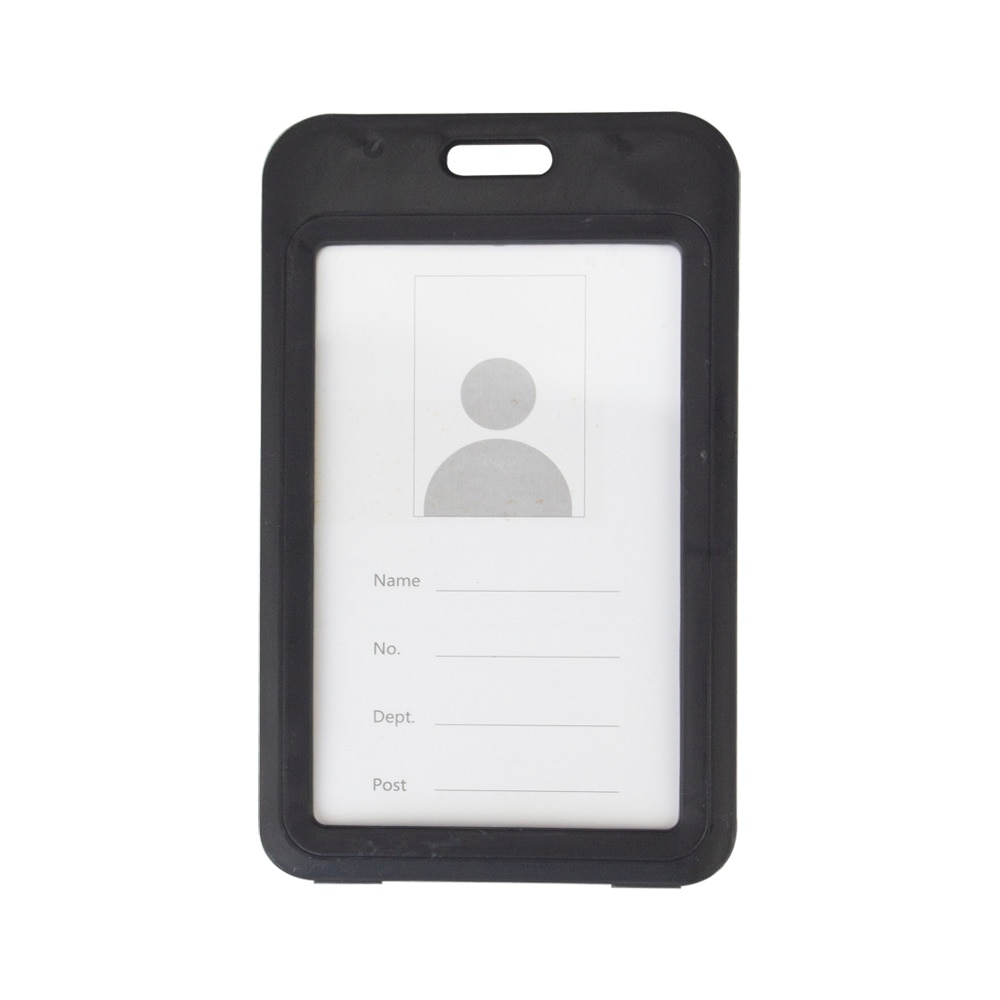 Color ID Card Holder Plastic Badge Holder Name Identification Sleeve Dual Clear Business Exhibition Shell Office school entrance