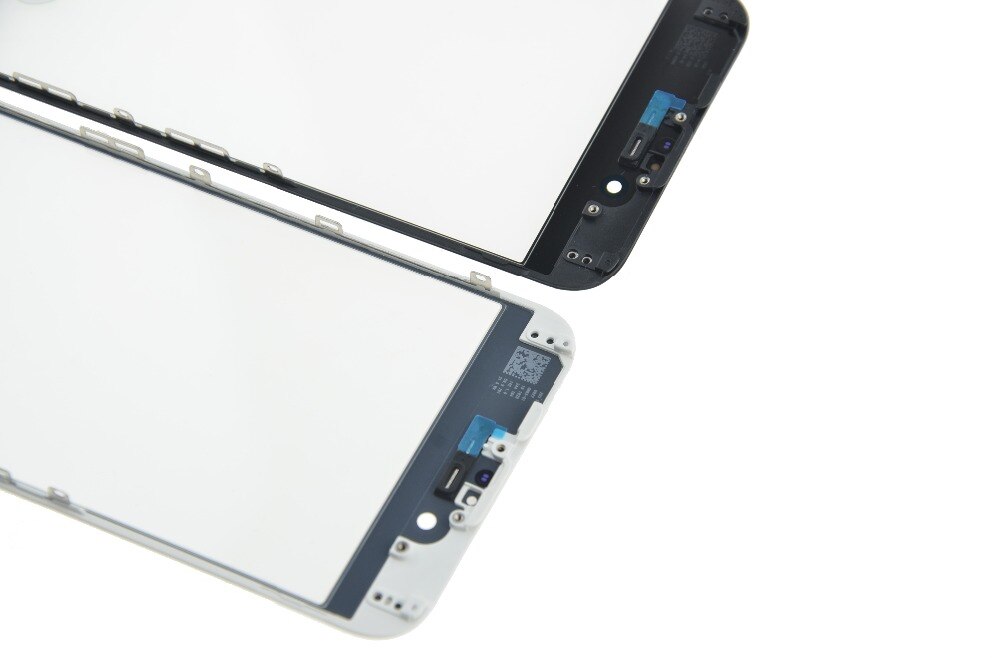 10 pces lcd vidro para iphone 8 plus 7 plus 6s mais tela de vidro frontal com moldura + oca filme para iphone 5s 5 5c substituição de vidro