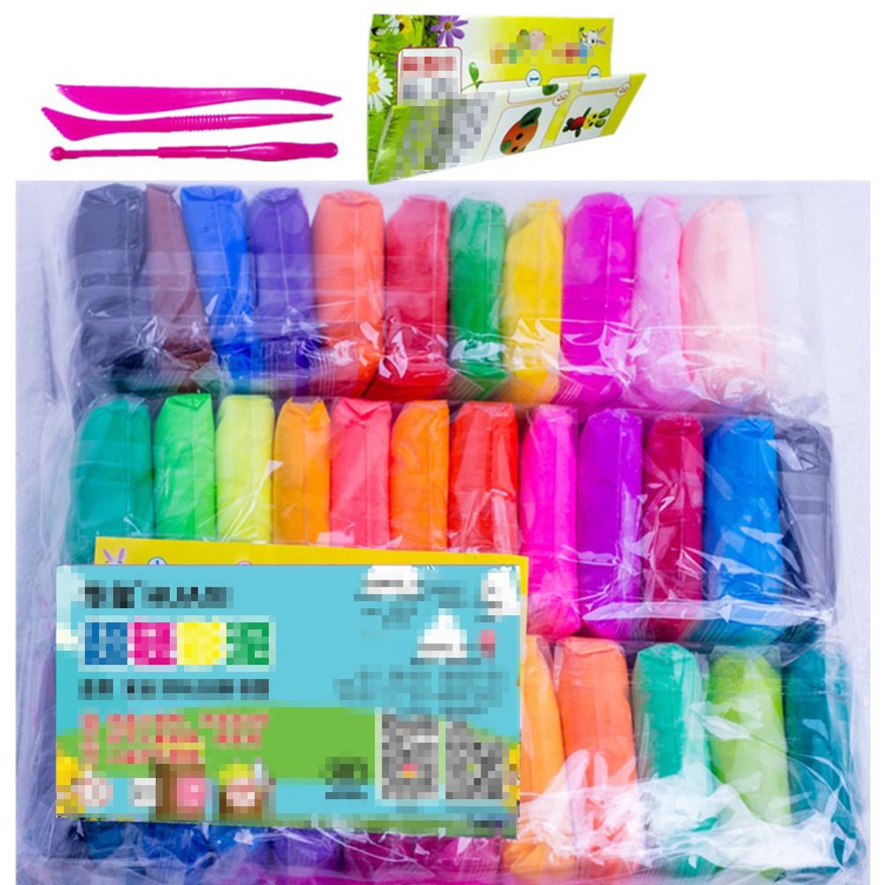 12/24/36 Colors Air Dry Clay Super Light safe no-smell DIY Clay for Model Air Dry Clay Fun Art DIY Crafts for Kids