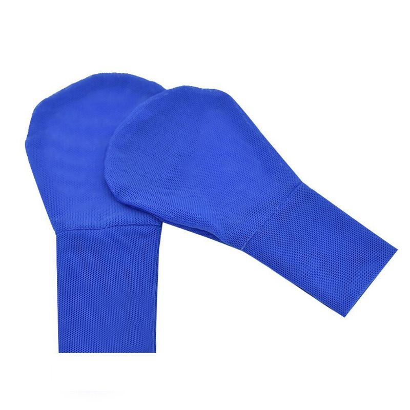 Mitones antiarañazos para recién nacidos, guantes de malla para bebé, guantes de protección para niños, mitones faciales 4XFE: Blue