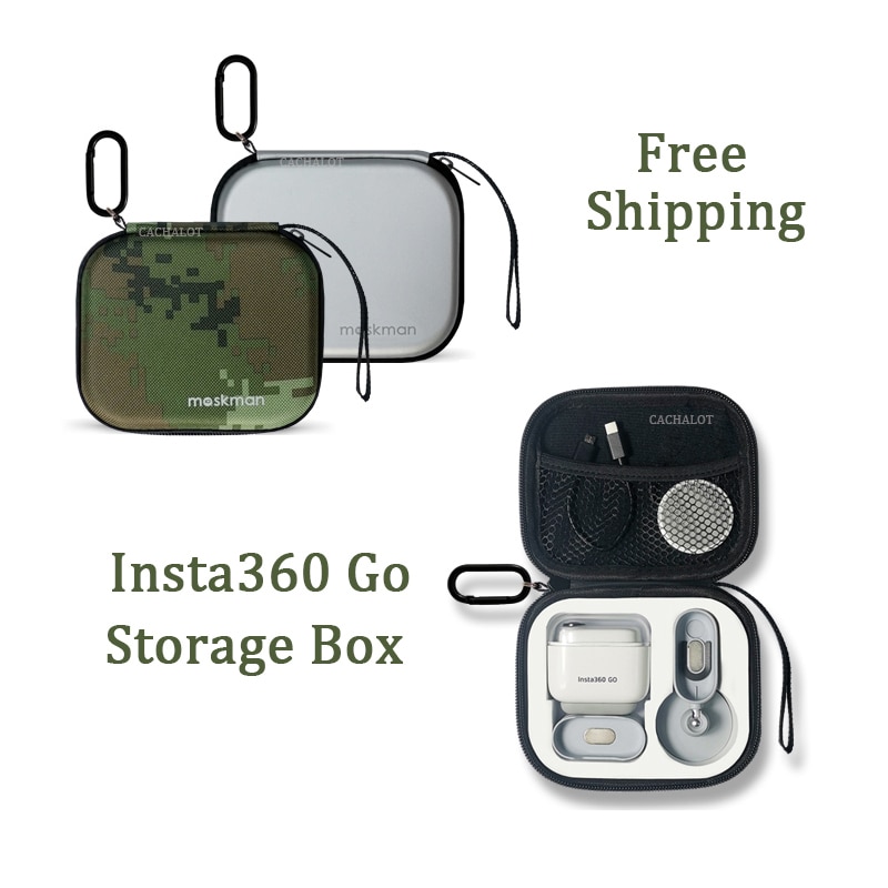 Insta360 ir à prova dwaterproof água saco de armazenamento caixa de transporte portátil mini bolsa para insta 360 ir acessórios