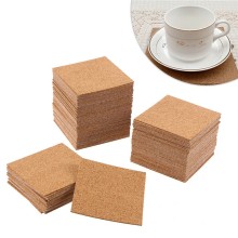 10 stk selvklæbende tykkelse kork coasters firkanter kork måtter kork bagside plader til coasters gør-det-selv-kork håndværksartikler