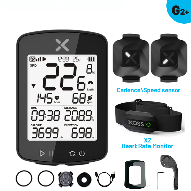 XOSS G2 GPS G2+ Cycling Computer G Plus Wireless Speedometer Bluetooth Tracker Waterproof Road Bike MTB Bicycle Odometer