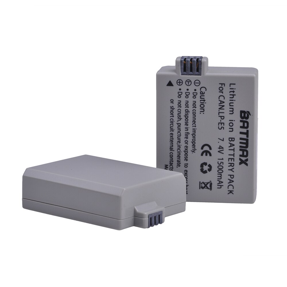 Batterie de caméra pour Canon EOS 1500 d 500D 1000D Kiss X3 F Rebel Xsi, 7.4 mAh V LPE5 LP E5, 1 pièce
