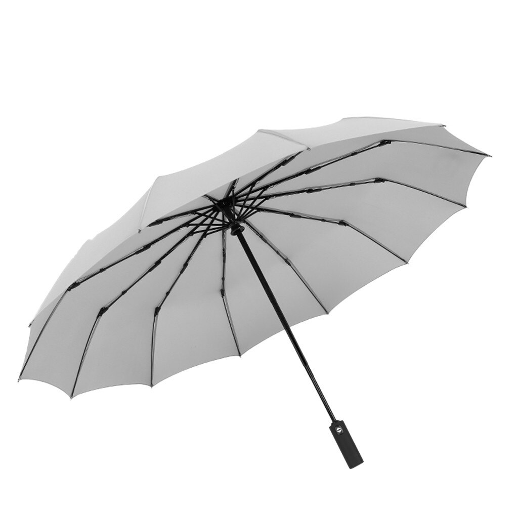 Automatic Large Umbrella Wind Resistant Men/Women Plus Size Sun Parasol Three Folding Anti-UV Windproof Rain Sunshine Umbrella