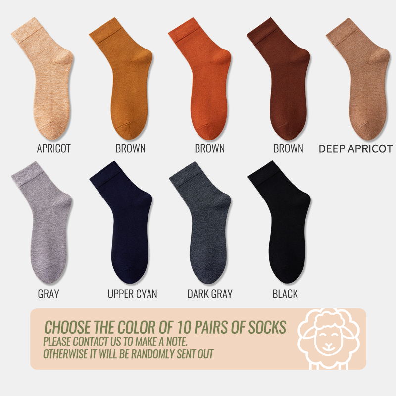 MiiOW calcetines de lana merina para hombre, calcetines gruesos de invierno con calefacción, botas de nieve de Cachemira resistentes al frío, calcetines de negocios de toalla cálidos marrones Retro: Verde y blanco