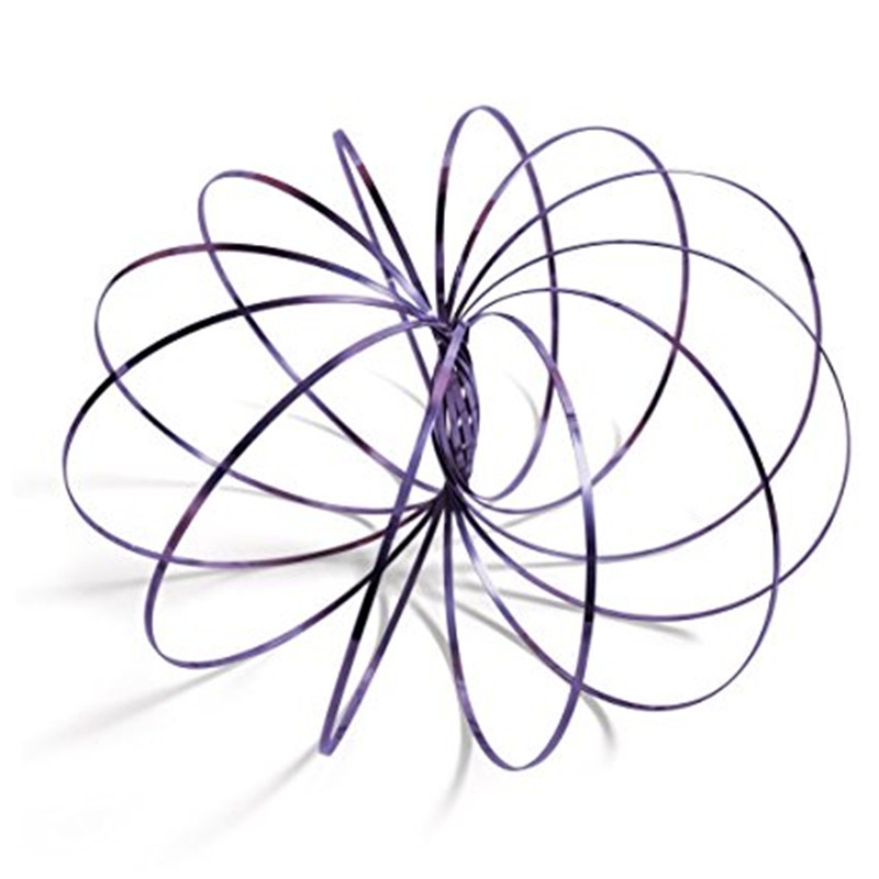 Magic Ring Toroflux Torofluxus Flowtoy Amazing Flow Rings Toys Kinetic Spring Toy Funny Outdoor Game Intelligent Toy Fidget: Purple