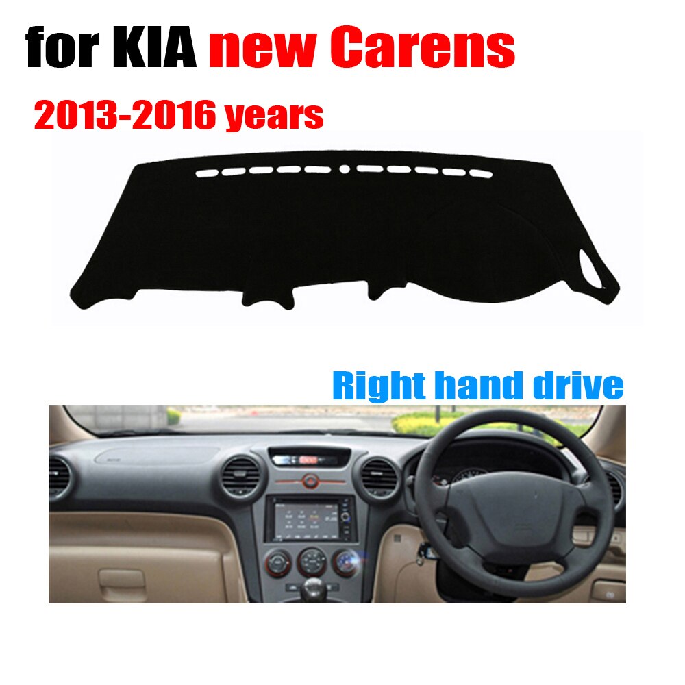 Auto dashboard cover mat voor KIA Carens rechterhand drive dashmat pad dash covers auto dashboard accessoires