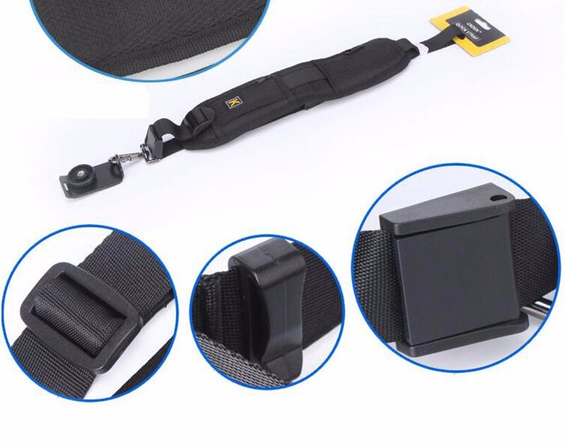 Sangle de ceinture décompression rapide prise de vue unique bandoulière pour tous les appareils photo reflex numériques DSLR